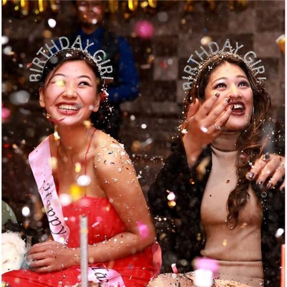 Birthday Girl Tiara Headband Rhinestone Princess Crown Silver Women Girls Party - Picture 6 of 8